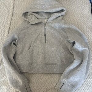 Lululemon Gray Hooded Women's Top